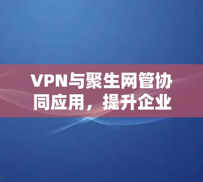 VPN与聚生网管协同应用,提升企业网络安全与性能 VPN与聚生网管协同应用,提升企业网络安全与性能