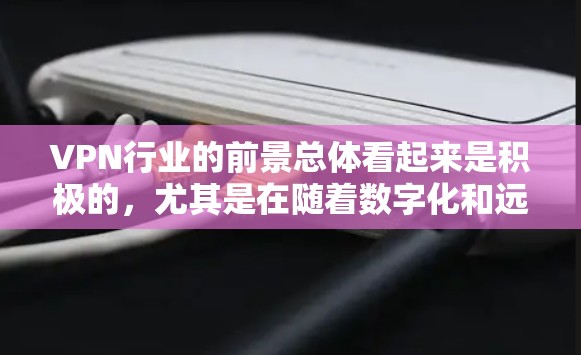 VPN行业的前景总体看起来是积极的，尤其是在随着数字化和远程办公的普及，VPN的需求持续增长。以下是一些关键点