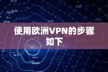 使用欧洲VPN的步骤如下 使用欧洲VPN的步骤如下