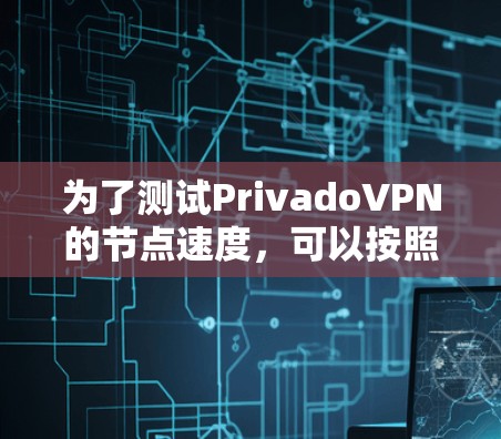 为了测试PrivadoVPN的节点速度,可以按照以下步骤进行 为了测试PrivadoVPN的节点速度,可以按照以下步骤进行
