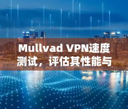 Mullvad VPN速度测试,评估其性能与稳定性 Mullvad VPN速度测试,评估其性能与稳定性