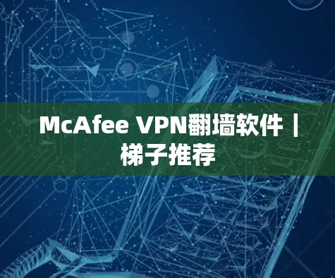 McAfee VPN翻墙软件|梯子推荐 McAfee VPN翻墙软件|梯子推荐