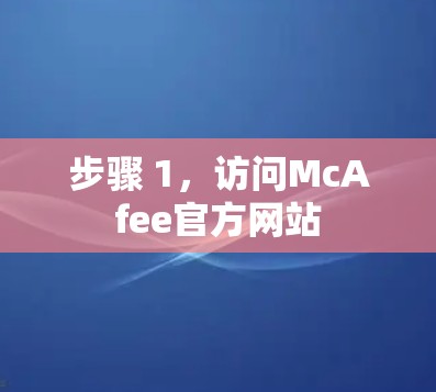 步骤 1，访问McAfee官方网站