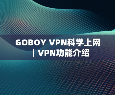 GOBOY VPN科学上网|VPN功能介绍 GOBOY VPN科学上网|VPN功能介绍